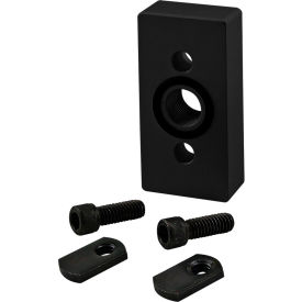 15 Series 1.5" X 3" Side mount Pressure Manifold Plate, 3/8" NPT, Black