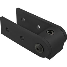 15 Series 90 Degree Standard Structural Pivot Assembly with Dual Straight Arms, Black