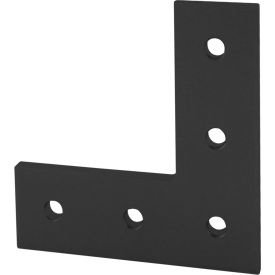 15 Series L Flat Plate, 5 Hole, Black