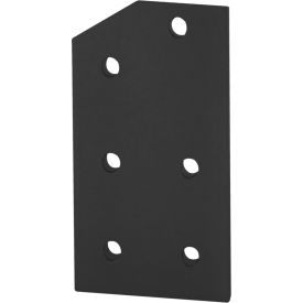 15 Series 6 Hole 30 Degree Angle Joining Plate, Black