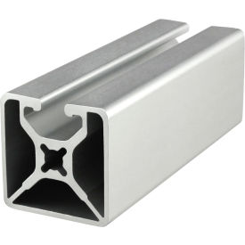 15 Series 1-1/2 x 1-1/2" Aluminum T-Slotted Profile, Single Open T-Slots, 120" Bar
