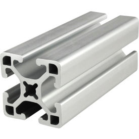15 Series 1-1/2 x 1-1/2" Aluminum T-Slotted Profile, Four Open T-Slots, 242" Bar