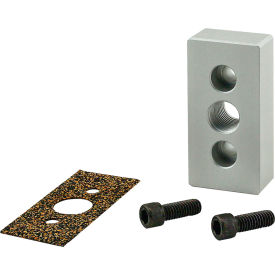 15 Series 1.5" x 3" End Mount Pressure Manifold Plate W/ 3/8" NPT