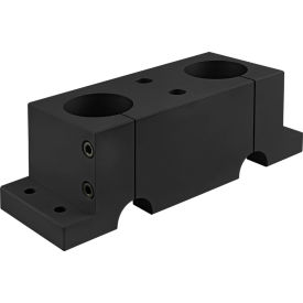 15 Series 2" Diameter Double Shaft Base, Black Anodize