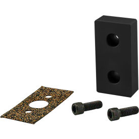 15 Series 1.5" X 3" End Mount Pressure Manifold Plate- Blank, Black