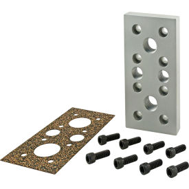 15 Series 3" X 6" End Mount Pressure Manifold With 3/8" NPT & 1/2" NPT