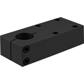15 Series 1" Diameter Single Pre Drilled Mounting Plate, Black
