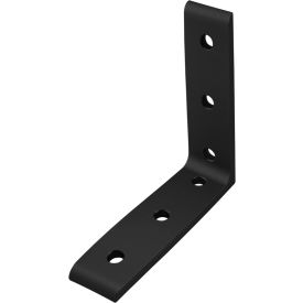 15 Series 6 Hole Tall Inside Corner Bracket, Black