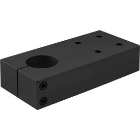 15 Series 1.5" Diameter Single Shaft Pre drilled Mounting Plate, Black