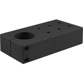 15 Series 2" Diameter Single Shaft Pre drilled Mounting Plate, Black