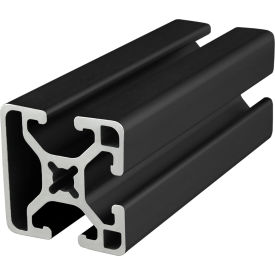 15 Series 1-1/2 X 1-1/2" T-Slot Profile, 3 Adjacent Open T-Slots, 120", Black