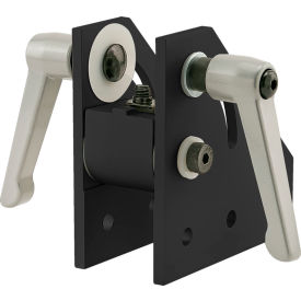 15 Series 90 Degree Double Pivot Bracket Assembly with "L" Handles, Black