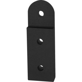 15 Series 3 Hole Recessed Straight Pivot Plate, Black