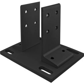 15 Series Floor Mount Base Plate For 3030, Black