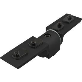15 Series 0 Degree Living Hinge with Corner Bracket, Black