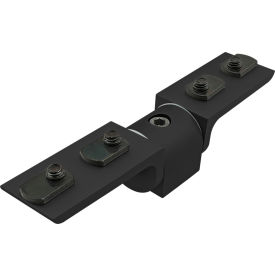 15 Series 90 Degree Living Hinge with Corner Brackets, Black