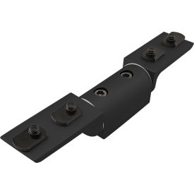 15 Series Universal Living Hinge with Corner Brackets, Black