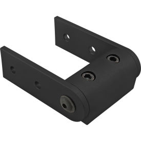 15 Series Standard Universal Structural Pivot Assembly with Dual Straight Arms, Black