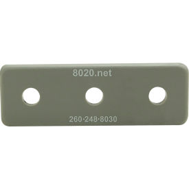 15 Series 45 End Cap w/ Push-Ins, Gray