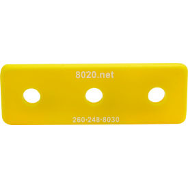 15 Series 45 End Cap w/ Push-Ins, Yellow