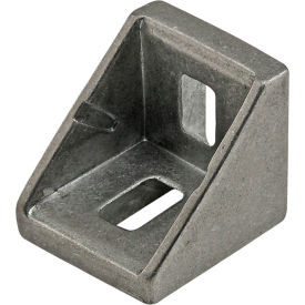 20 Series 2 Hole Slotted Inside Corner Bracket with Dual Support