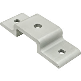 25 Series Double Arm Narrow Panel Retainer, 25MM, Aluminum, Clear