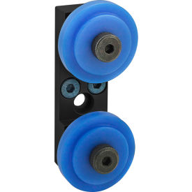 25 Series Dual Roller Wheel Bracket Assembly, Black