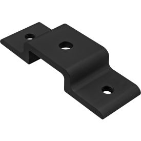 25 Series Double Arm Narrow Panel Retainer, 25MM, Aluminum, Black