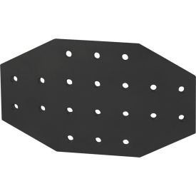 15 Series 20 Hole Cross Joining Plate, Black