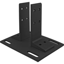 25 Series Floor Mount Base Plate, Black