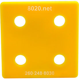 15 30 Series 30 End Cap w/ Push-Ins, Yellow