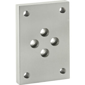 25 Series Flange Mount Caster Base Plate, Diamond Pattern Hole, Clear