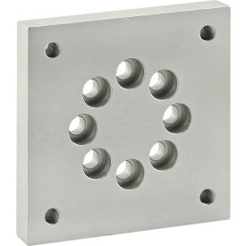 25 Series Leveling Caster Base Plate, Clear