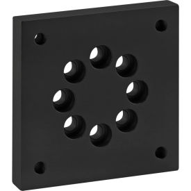 25 Series Leveling Caster Base Plate, Black