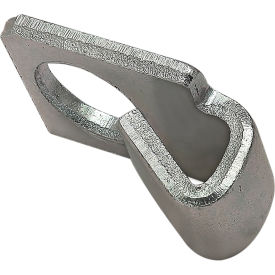 25 Series Single Tab End Fastener w/O Screw, Bright