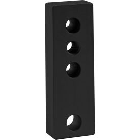 15 Series Leveling Anchoring Base Plate With 1/2-13 Tap, 4-Hole, Black