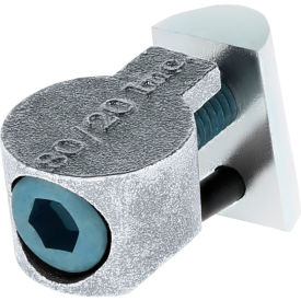 25 Series Anchor Fastener w/ M5 Bolt & Drop In T-Nut, Bright