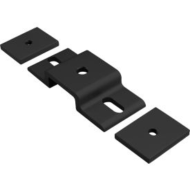 25 Series Double Arm Narrow Mesh Retainer w/ Backing Plate, Black