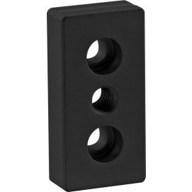 25 Series 25mm x 50mm Base Plate w/ M8 Tap In Center, Black