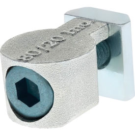25 Series Anchor Fastener w/ M5 Bolt & Standard T-Nut, Bright