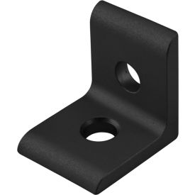 20 Series 2 Hole Inside Corner Bracket, Black