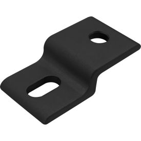 20 Series Single Arm Narrow Mesh Retainer, 20mm, Aluminum, Black