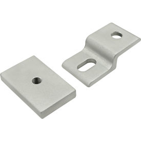 20 Series Single Arm Narrow Mesh Retainer with Narrow Backing Plate, 20mm, Aluminum