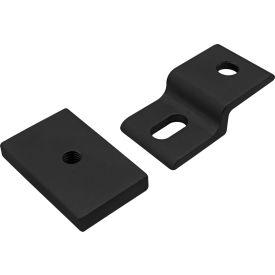20 Series Single Arm Narrow Mesh Retainer w/ Narrow Backing Plate, Aluminum, Black