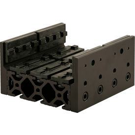 15 Series Long Single Mount Unibearing Assembly, 6", Black