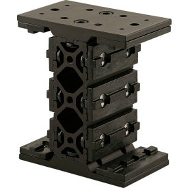15 Series Short Double Mount Unibearing Assembly, 5-1/2"L, Black