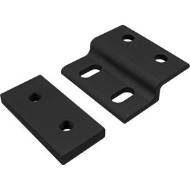 20 Series Single Arm Wide Mesh Retainer with Wide Backing Plate, 40mm, Black