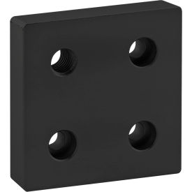 15 Series 3" X 3" Base Plate w/ 1-2/13 Tap In Corner, Black