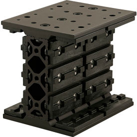 15 Series Long Double Mount Unibearing Assembly, 5-1/2"L, Black