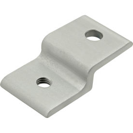 20 Series Single Arm Narrow Panel Retainer, 20mm, Aluminum, Clear
